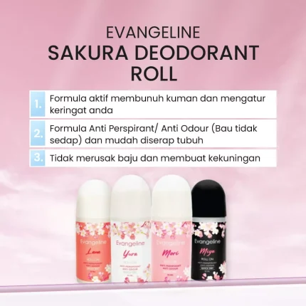 Evangeline Sakura Roll On Deodorant Roll_Manfaat