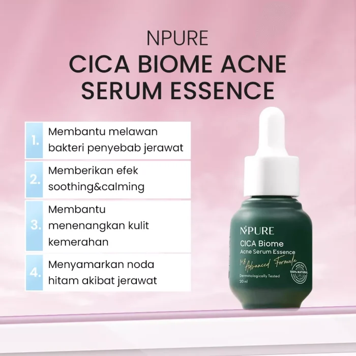 NPURE Cica Biome Acne Serum Essence Manfaat