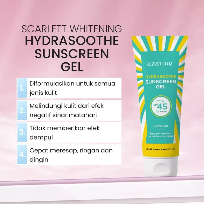 Azarine Hydrasoothe Sunscreen Gel _Manfaat