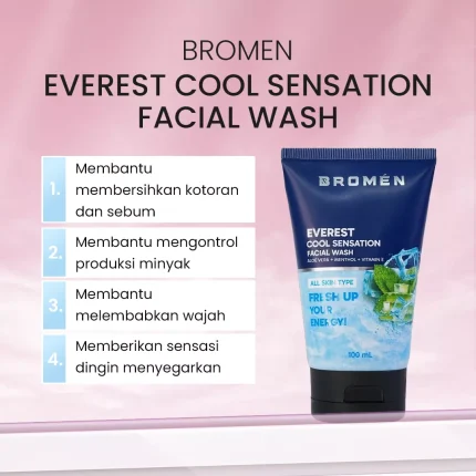 Bromen Everest Cool Sensation Facial Wash Manfaat