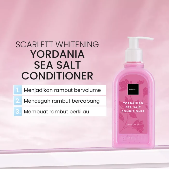 Scarlett Whitening Yordania Sea Salt Shampoo and Conditioner Manfaat1