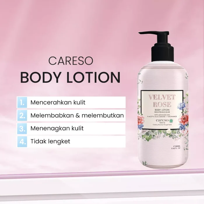 Careso Bath Duo (Body Wash + Body Lotion) - 600ml -manfaat