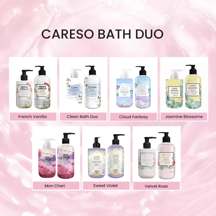 Careso Bath Duo (Body Wash + Body Lotion) - 600ml -varian