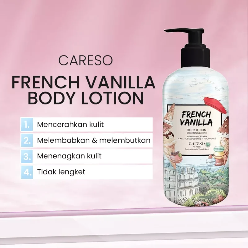 Careso French Vanilla Series (Lotion + Fragrance Combo) -manfaat2