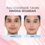 ESQA Flawless Cushion Serum Velvet Matte_Before After