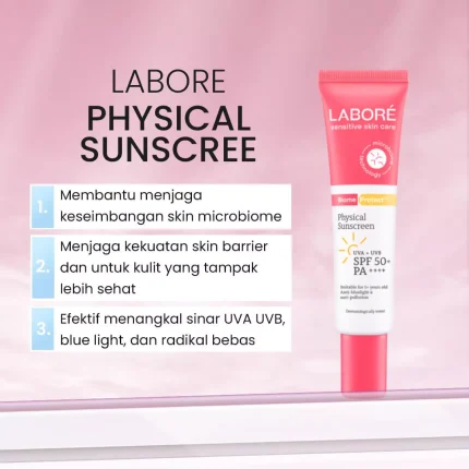 Labore Sensitive Skin Care Physical Sunscreen SPF 50 PA++++ Manfaat