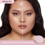 Rose All Day The Realest Lightweight Loose Powder Mini medium