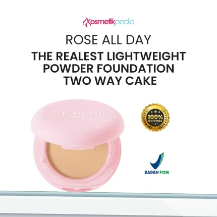 Rose All Day The Realest Lightweight Powder Foundation Two Way Cake