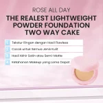 Rose All Day The Realest Lightweight Powder Foundation Two Way Cake manfaat