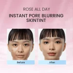 Rose All Day The Realest Lightweight Skin Tint before after
