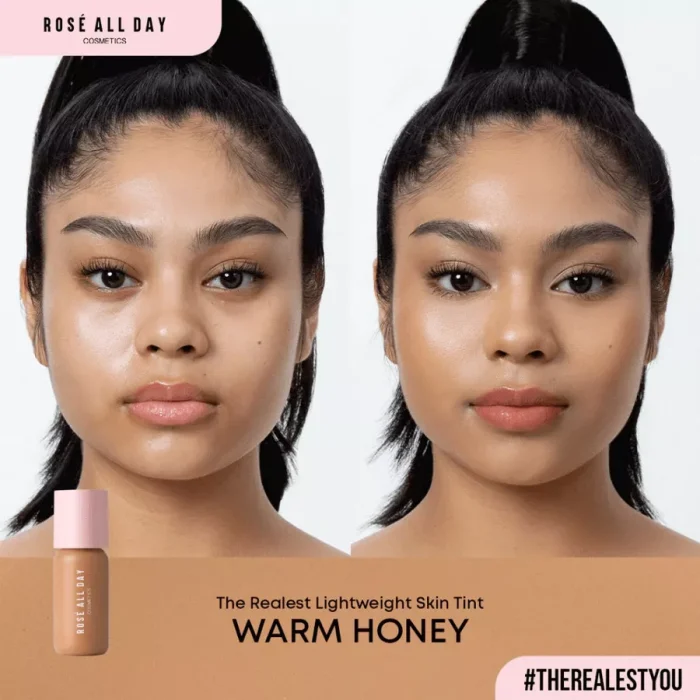 Rose All Day The Realest Lightweight Skin Tint warm honey