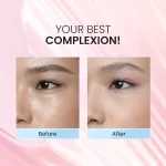 Studio Tropik Dreamsetter Airbrush Setting Powder - Makeup Compact -before after