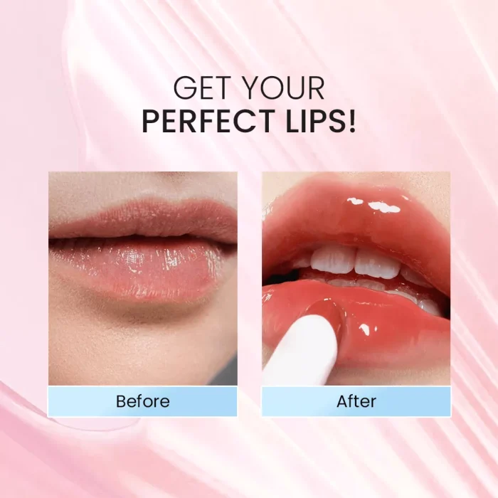 True To Skin Juicy Glass Melting Balm -before after